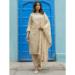 Picture of Fine Silk Tan Readymade Salwar Kameez