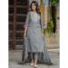 Picture of Silk Light Slate Grey Readymade Salwar Kameez
