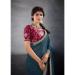 Picture of Ideal Georgette Dark Slate Grey Saree