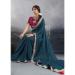 Picture of Ideal Georgette Dark Slate Grey Saree