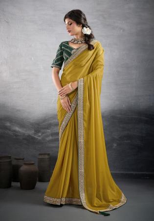 Picture of Pretty Georgette Saddle Brown Saree