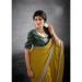 Picture of Pretty Georgette Saddle Brown Saree