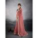 Picture of Well Formed Georgette Indian Red Saree