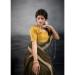 Picture of Magnificent Georgette Dark Olive Green Saree