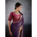 Picture of Well Formed Georgette Purple Saree