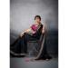 Picture of Radiant Georgette Black Saree