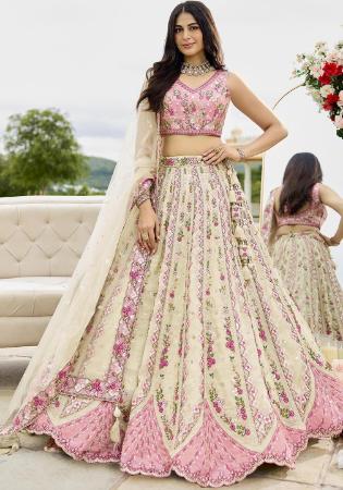 Picture of Ideal Chiffon Light Pink Lehenga Choli