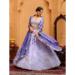 Picture of Delightful Chiffon Lavender Lehenga Choli