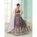 Picture of Grand Chiffon Dark Magenta Lehenga Choli