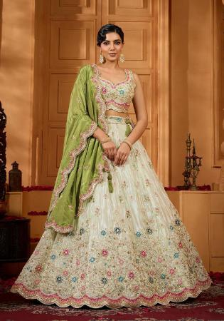 Picture of Nice Chiffon Tan Lehenga Choli