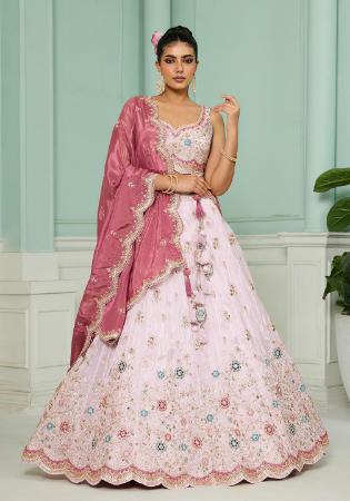Picture of Magnificent Chiffon Thistle Lehenga Choli