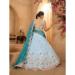 Picture of Lovely Chiffon Silver Lehenga Choli
