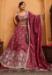 Picture of Magnificent Chiffon Indian Red Lehenga Choli