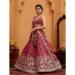 Picture of Magnificent Chiffon Indian Red Lehenga Choli