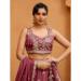 Picture of Magnificent Chiffon Indian Red Lehenga Choli
