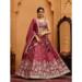 Picture of Magnificent Chiffon Indian Red Lehenga Choli