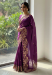Picture of Classy Chiffon Purple Saree