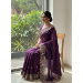 Picture of Classy Chiffon Purple Saree