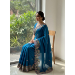 Picture of Fascinating Chiffon Navy Blue Saree
