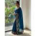 Picture of Fascinating Chiffon Navy Blue Saree