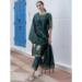 Picture of Ideal Cotton & Silk Teal Readymade Salwar Kameez