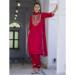 Picture of Cotton & Silk Light Coral Readymade Salwar Kameez