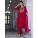 Picture of Cotton & Silk Light Coral Readymade Salwar Kameez