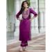 Picture of Beautiful Silk Purple Readymade Salwar Kameez