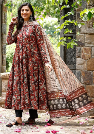 Picture of Amazing Rayon Maroon Readymade Salwar Kameez