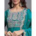 Picture of Pretty Chiffon Teal Readymade Salwar Kameez