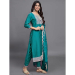 Picture of Pretty Chiffon Teal Readymade Salwar Kameez