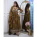 Picture of Statuesque Silk Saddle Brown Readymade Salwar Kameez