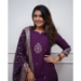 Picture of Amazing Silk Maroon Readymade Salwar Kameez