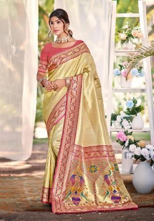 Picture of Pleasing Silk Burly Wood Saree