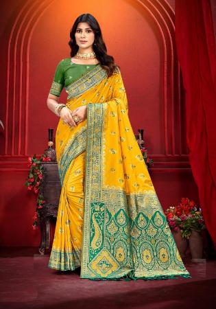 Picture of Superb Silk Orange Saree