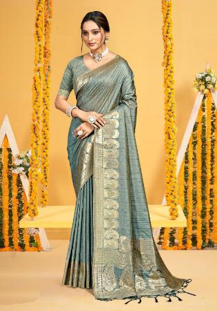 Picture of Admirable Silk Silver Saree