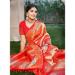 Picture of Classy Silk Dark Salmon Saree