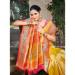 Picture of Ravishing Silk Golden Rod Saree