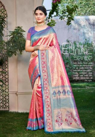 Picture of Admirable Silk Pale Violet Red Saree