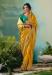 Picture of Sightly Silk Dark Golden Rod Saree