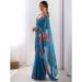 Picture of Charming Georgette Midnight Blue Saree
