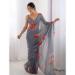 Picture of Delightful Georgette Slate Grey Saree
