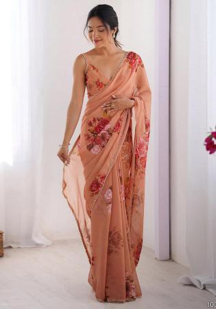 Picture of Appealing Georgette Indian Red Saree