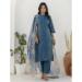 Picture of Amazing Silk Dark Slate Grey Readymade Salwar Kameez