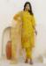 Picture of Appealing Silk Yellow Readymade Salwar Kameez