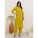 Picture of Appealing Silk Yellow Readymade Salwar Kameez