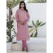 Picture of Stunning Silk Rosy Brown Readymade Salwar Kameez