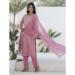 Picture of Stunning Silk Rosy Brown Readymade Salwar Kameez