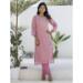 Picture of Stunning Silk Rosy Brown Readymade Salwar Kameez