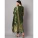 Picture of Cotton & Silk Dark Olive Green Readymade Salwar Kameez